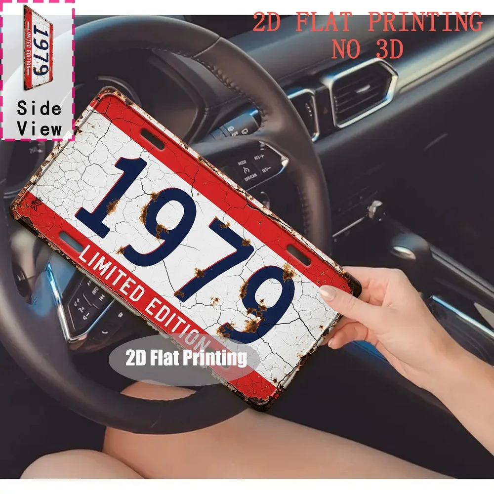 Aluminum Painting 1979 Limited Edition Vintage License Plate Wall Decor Retro Metal Tin Sign For Man Cave Bar Garage Home Decora