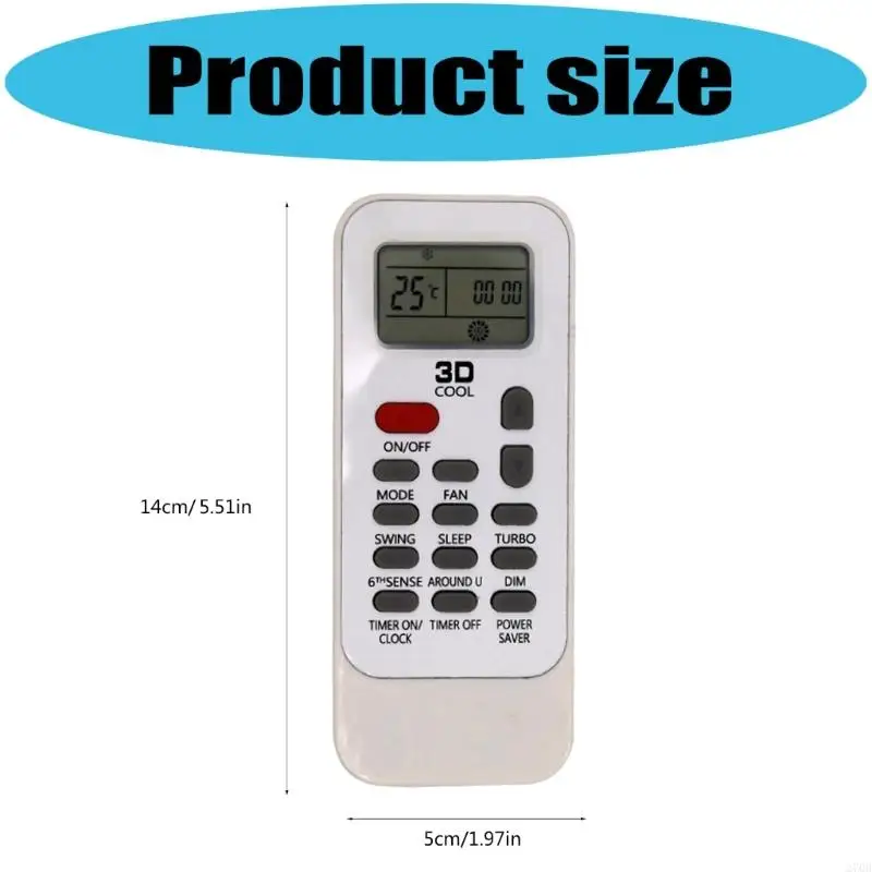 جهاز تحكم عن بعد لمكيف الهواء العالمي لواجهات DG11J1-34 البديهية #6