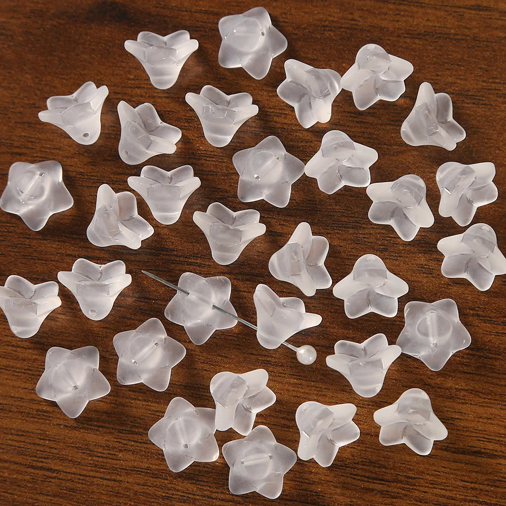 10pcs 9x13MM Morning Glory Shape Lampwork Glazed Glass Beads for Jewelry Making DIY Earring Bracelet Phone Chain Handmade Beads