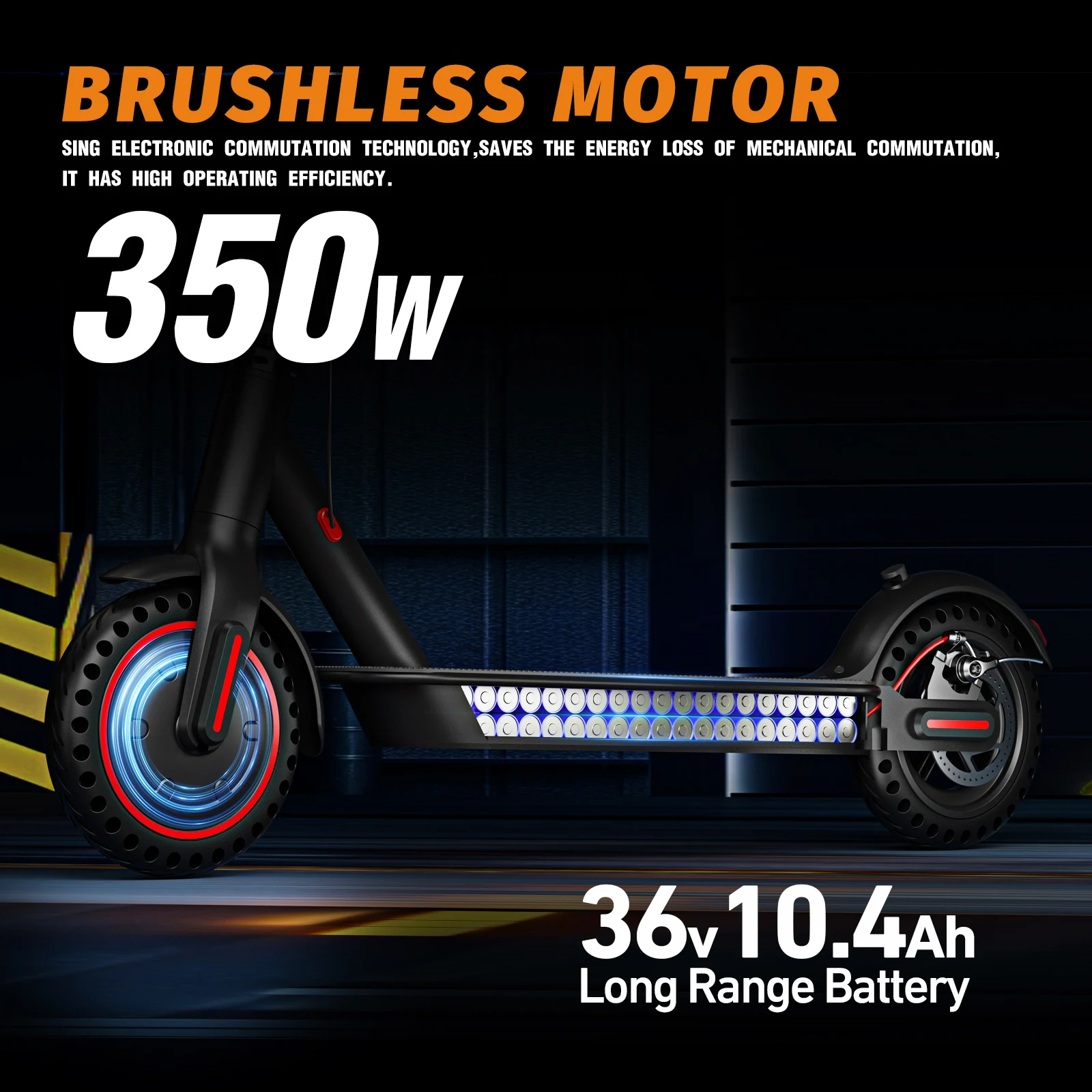 Foldable 350W Motor Adult 30km/h Non-slip Electric Scooter  8.5