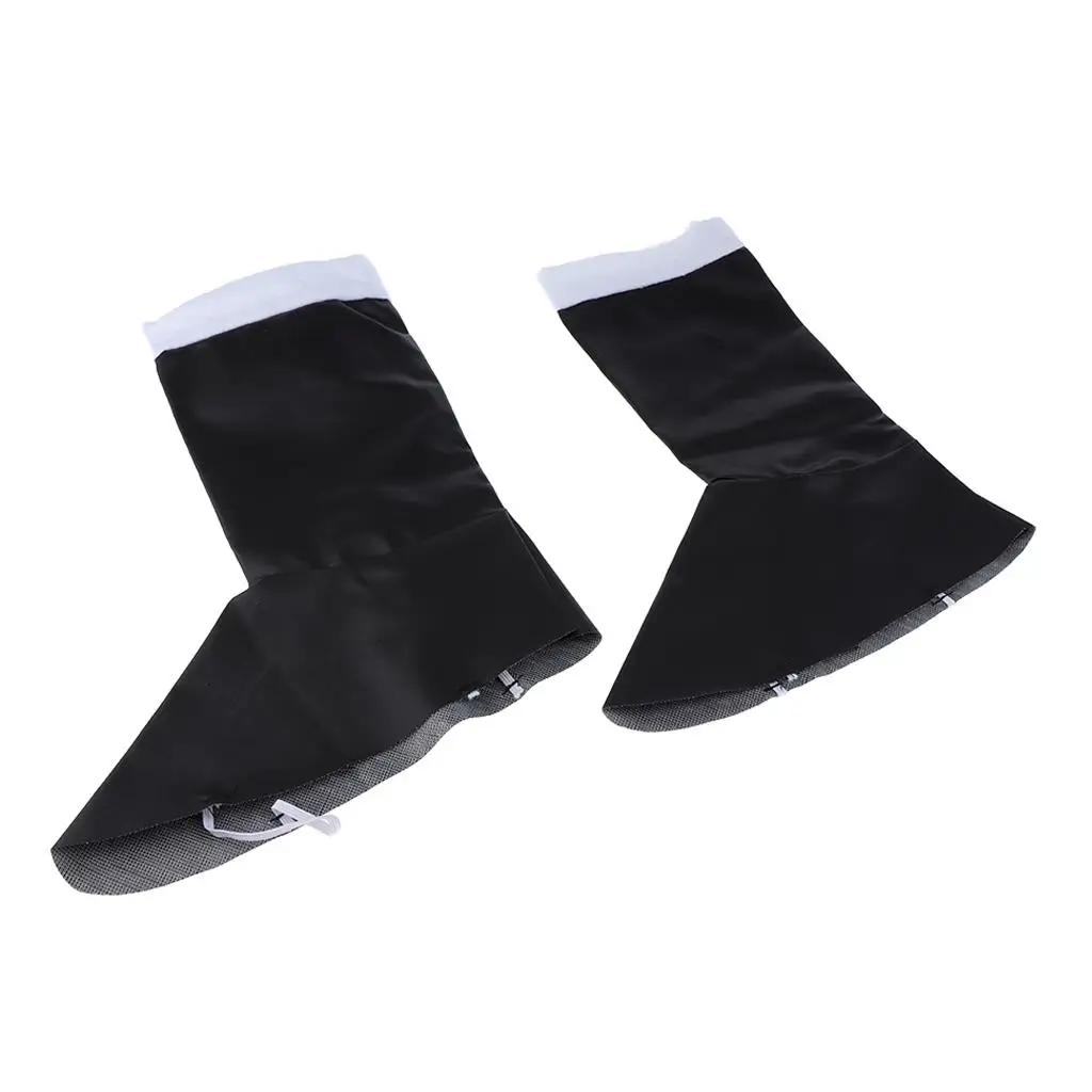 Santa Shoes Top Cover Winter Booty Accessory Faux Leather Protective Shoe Covers for Christmas