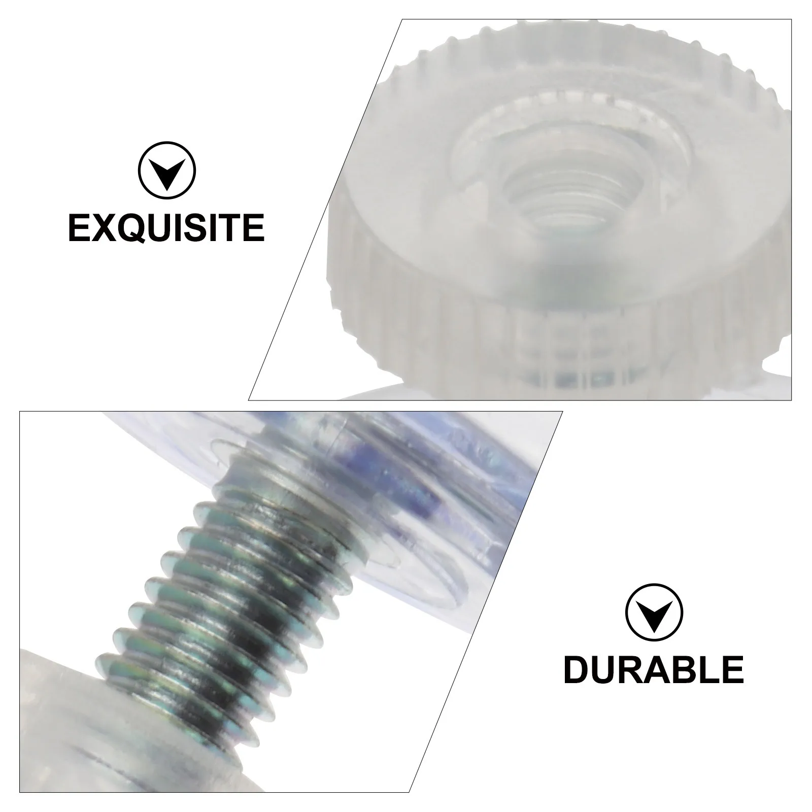 

10Pcs Screw Suction Cups Transparent Strong Manual Tightening Sucker for Glass Window Mirror Hanging Lightweight Items Home Dorm