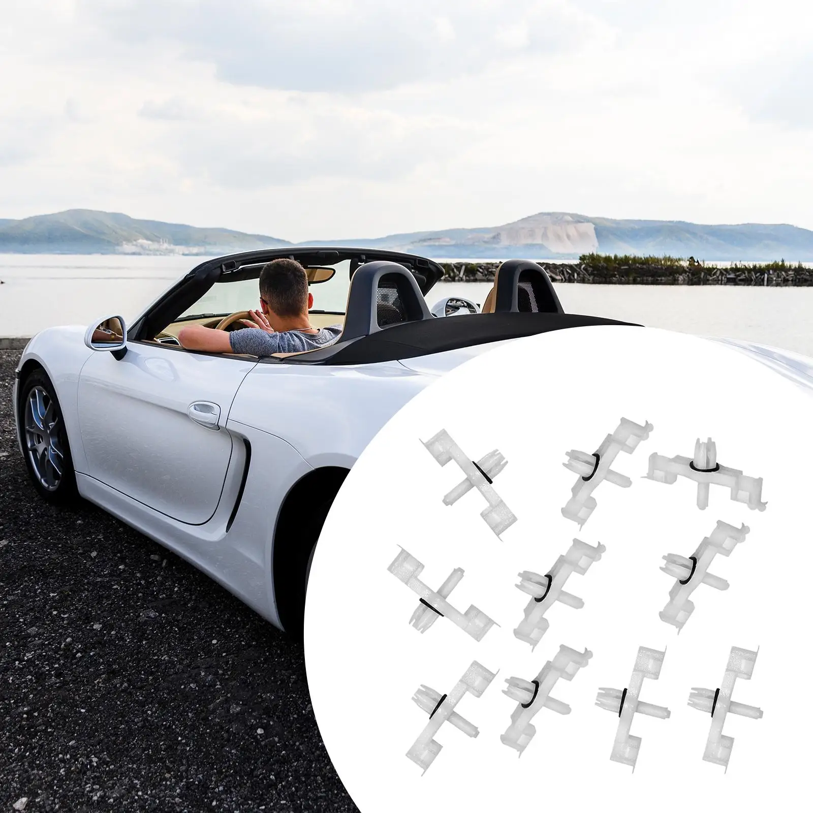 

10x Door Scuff Plate Retaining Clips 7L0853547A Directly Replace High Quality for Porsche Cayenne Automotive Accessories