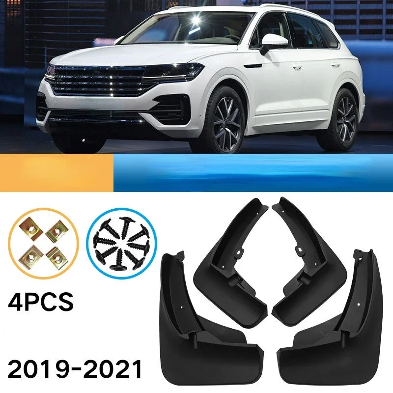 1 Set Mud Flap Splash Guard Fenders for Volkswagen Touareg 2011-2021 Mudguards Styling Car Tire Front Rear Fender Accessories