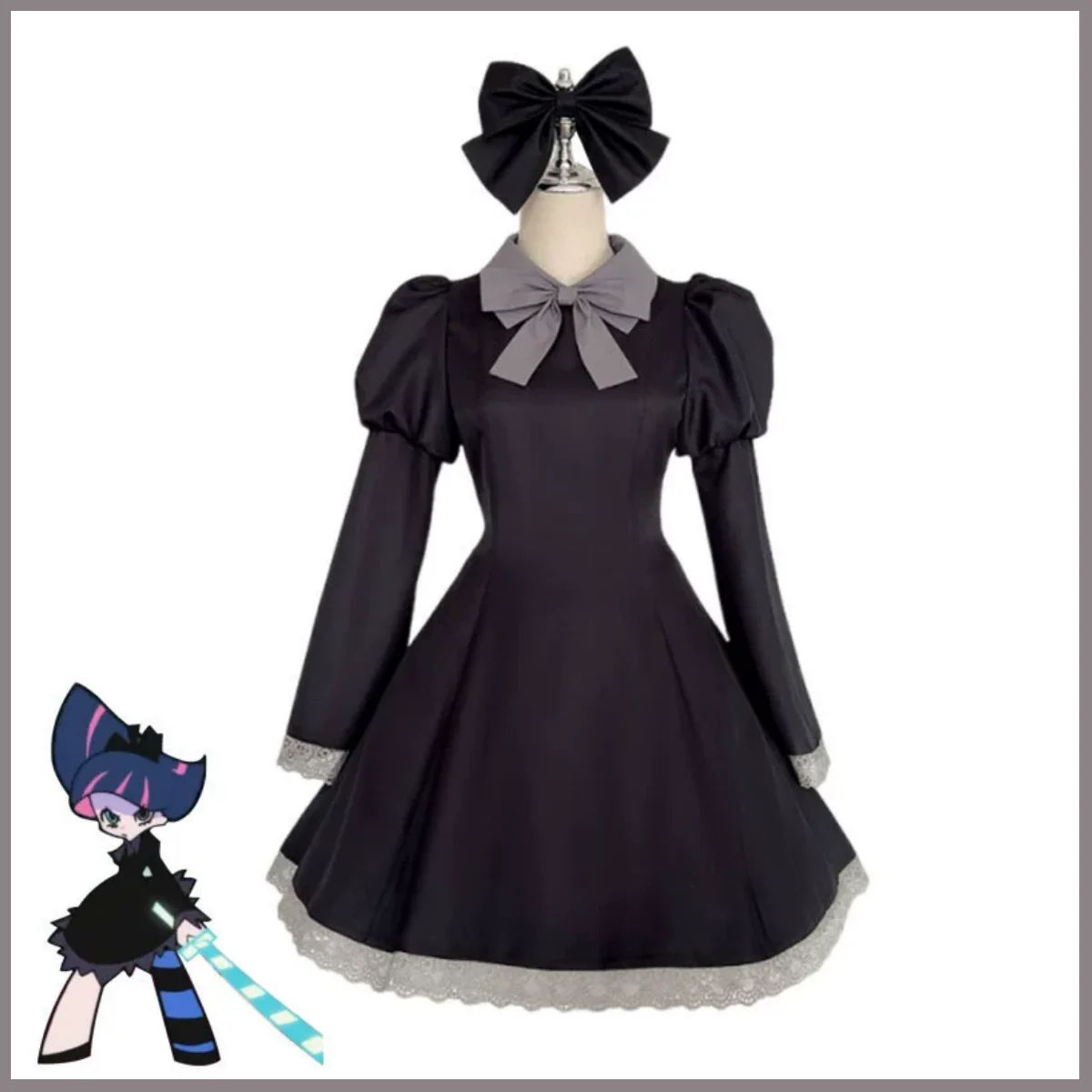 

Anime Panty Stocking with Garterbelt Stocking Anarchy Cosplay Costume Gothic Princess Dress Uniform Woman Sexy Party Suit 2025
