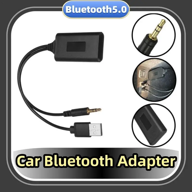 

Bluetooth 5.0 Receiver Adapter Wireless Adapter USB + 3.5mm Jack Stereo Audio For Car AUX Speaker Headphone Reciever Handsfree