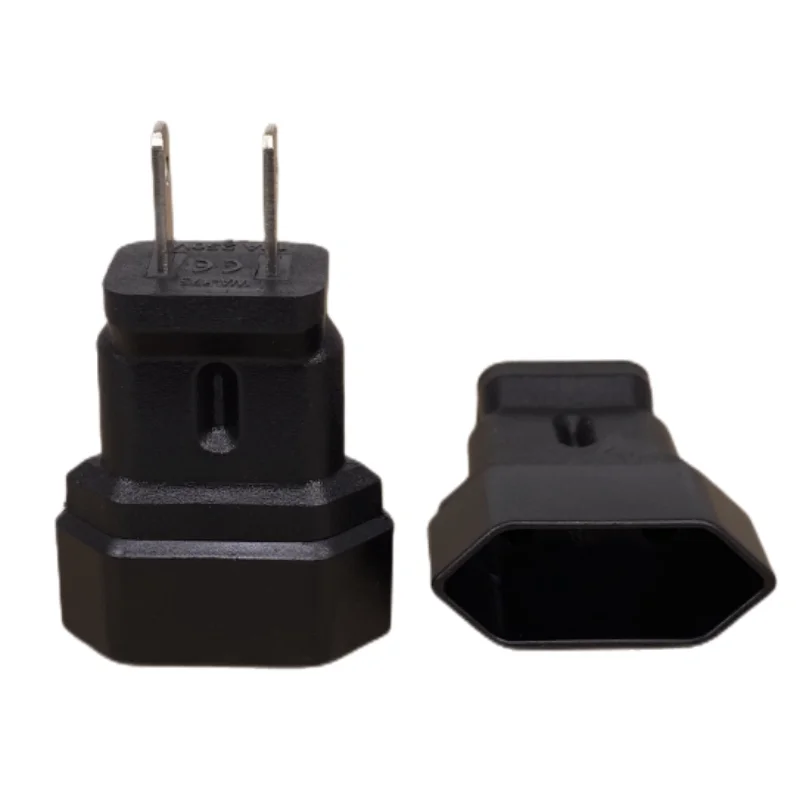 الولايات المتحدة 2-دبابيس مسطحة نوع أ محول السفر ، التيار المتناوب قابس الطاقة محول الأوروبي CEE7/16 وعاء إلى NEMA 1-15P 250 فولت 10A