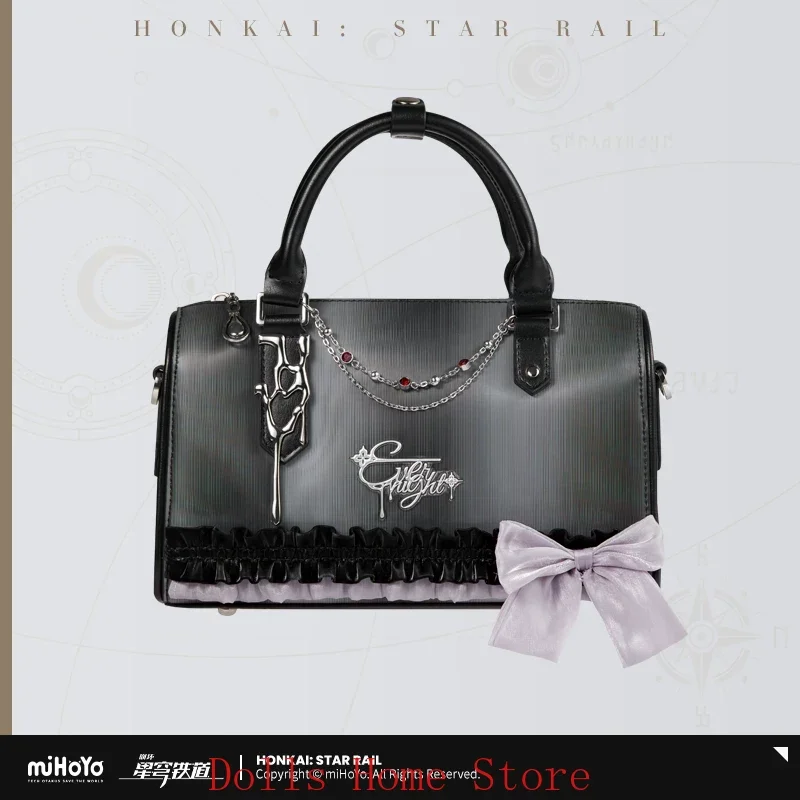 

Game miHoYo Honkai: Star Rail March 7th Theme Impression Series Cosplay JK Bowknot Shoulder Bag PU Tote Bag Official Merchandise