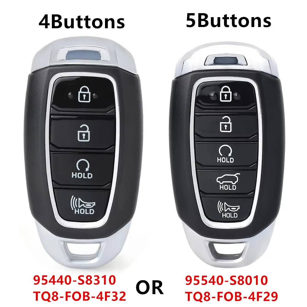 KEYECU Replacement Smart Remote Key FOB 433MHz ID47 Chip For Hyundai Palisade 2019-2021 5Buttons 95440-S8010 OR 95440-S8310 4BTN