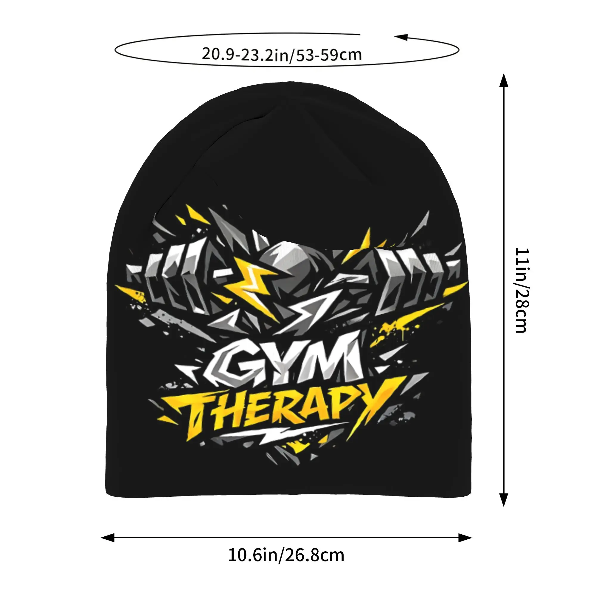Gorros   Summer Hats Gym Therapy Power Meets Mindset Thin Hat Bonnet Special Skullies Beanies Caps Men Women's Earmuffs