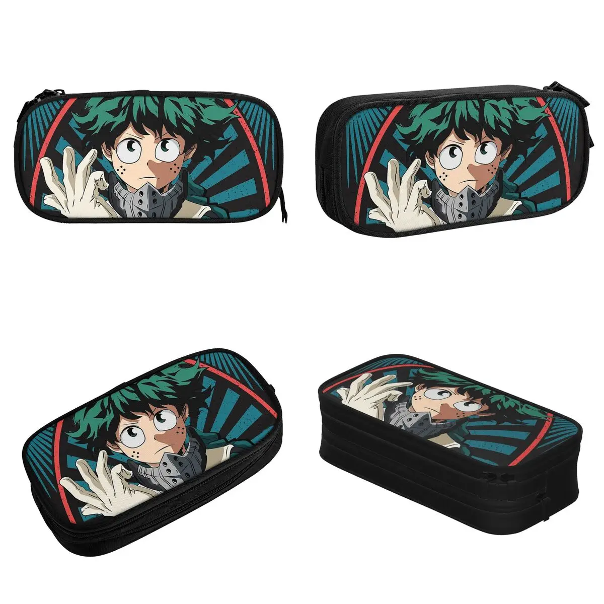 Imagem -02 - Hero Academia Deku Lápis Cases Boku no Boku Pen Box Grande Capacidade Bolsa Material Escolar Papelaria Presente Novo my