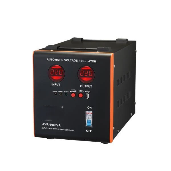 Household Single-Phase AC Voltage-Stabilized Power Supply W Socket Voltage Regulator