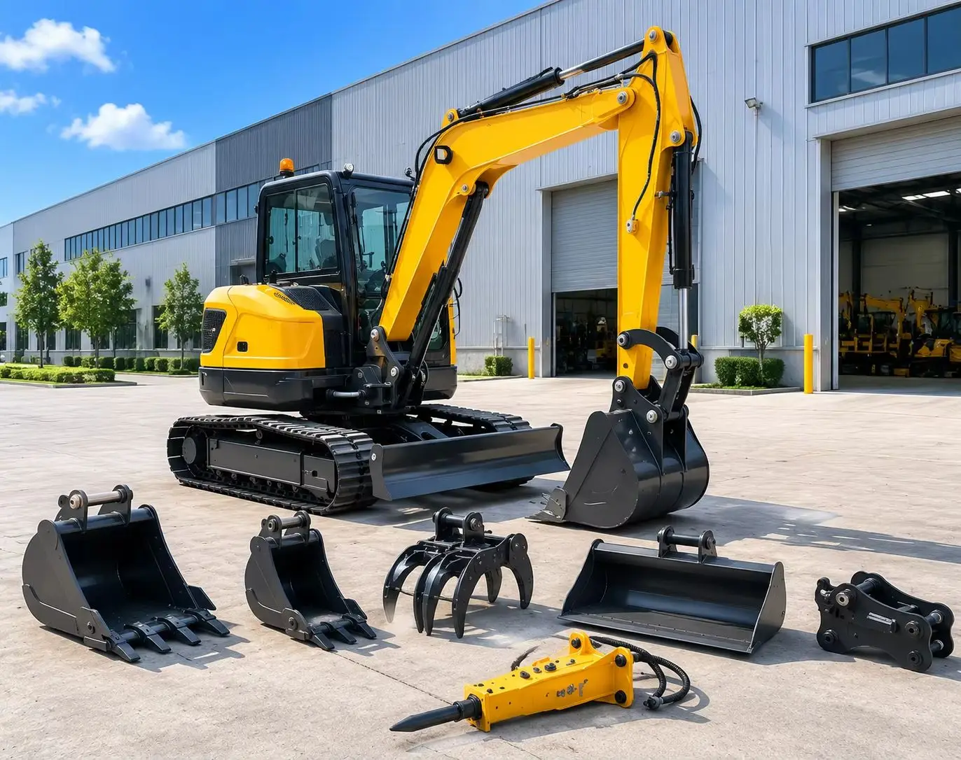 Custom CE Euro 5 6.5Ton Excavator Hydraulic Digger for Pipeline Installation and Foundation Engineering