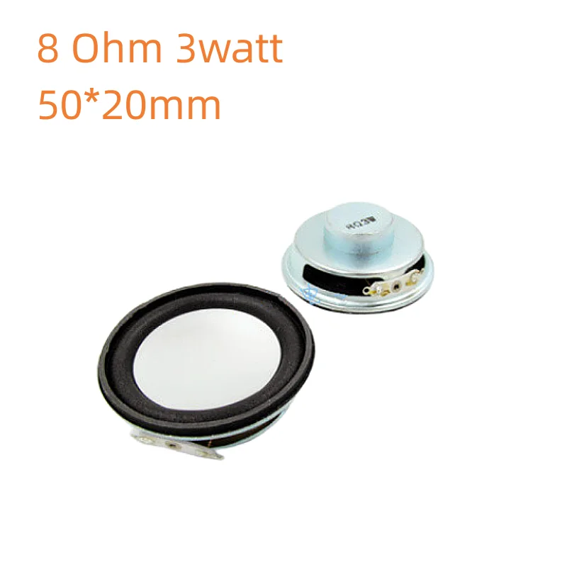 

2PCS/LOT 8 Ohm 3 watt 50*20mm High-quality speaker,Bluetooth Connectors Full-range Bass Audio Speaker Stereo Woofer Connectors