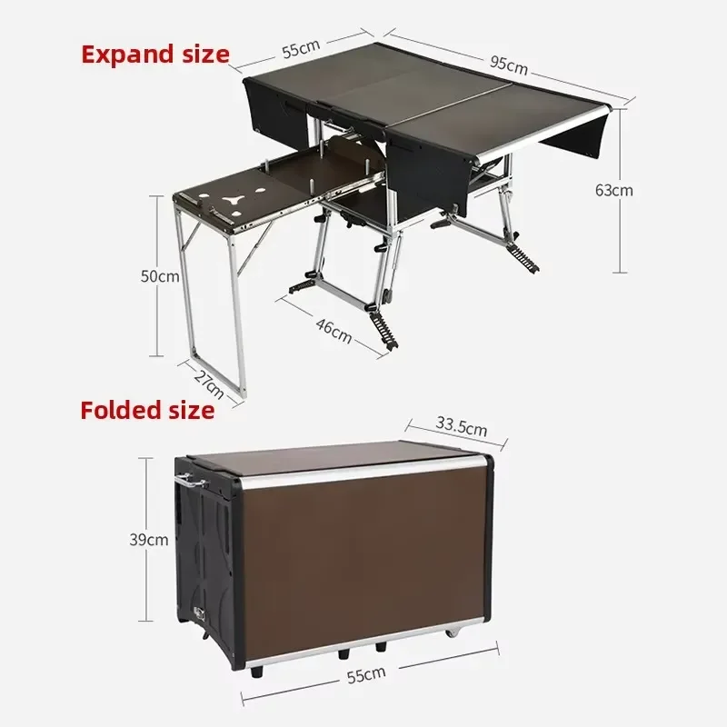 Portable Outdoor Camping Kitchen Box Easy Cooking Experience for Travel Hiking Picnic Compact Storage Solution Gear Camping