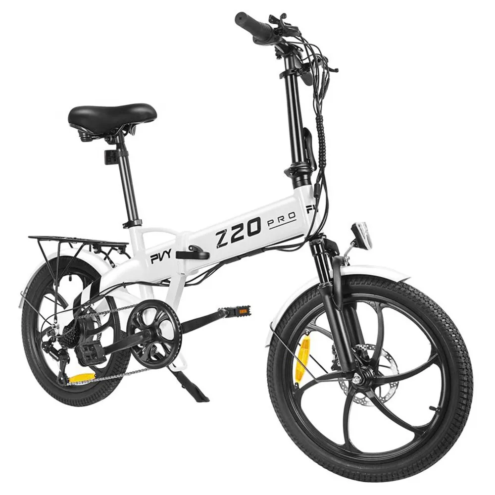 PVY Z20 Pro Electric Bike 500W Hub Motor 25 KM/H Max Speed 36V 10.4Ah Removable Battery 80-100km Range Double Shock Absorbers