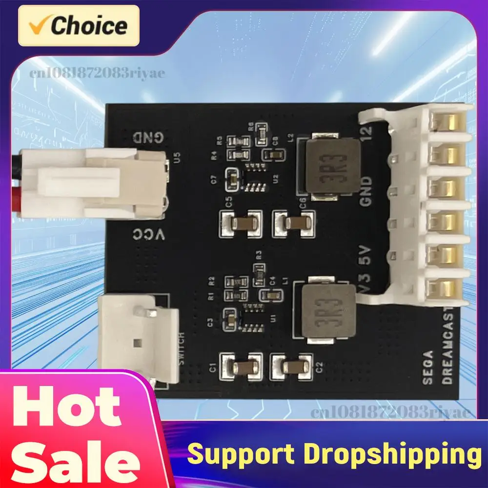 

Запасной блок питания для игровой консоли SEGA Dreamcast, аксессуары для игр, плата блока питания с портом Type-C, Plug-and-Play