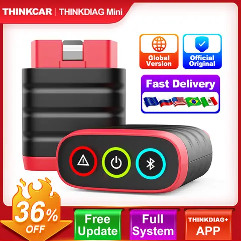 THINKCAR THINKDIAG 미니 자동 obd2 스캐너 전체 시스템 진단 모든 자동차 평생 무료 자동차 진단 스캔 도구