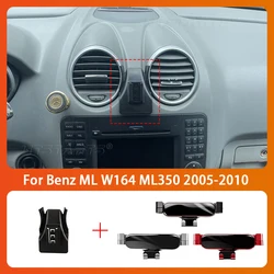 Car Mobile Phone Holder For Mercedes Benz ML W164 ML350 2005-2010 360 Degree Rotating GPS Special Mount Support Accessories