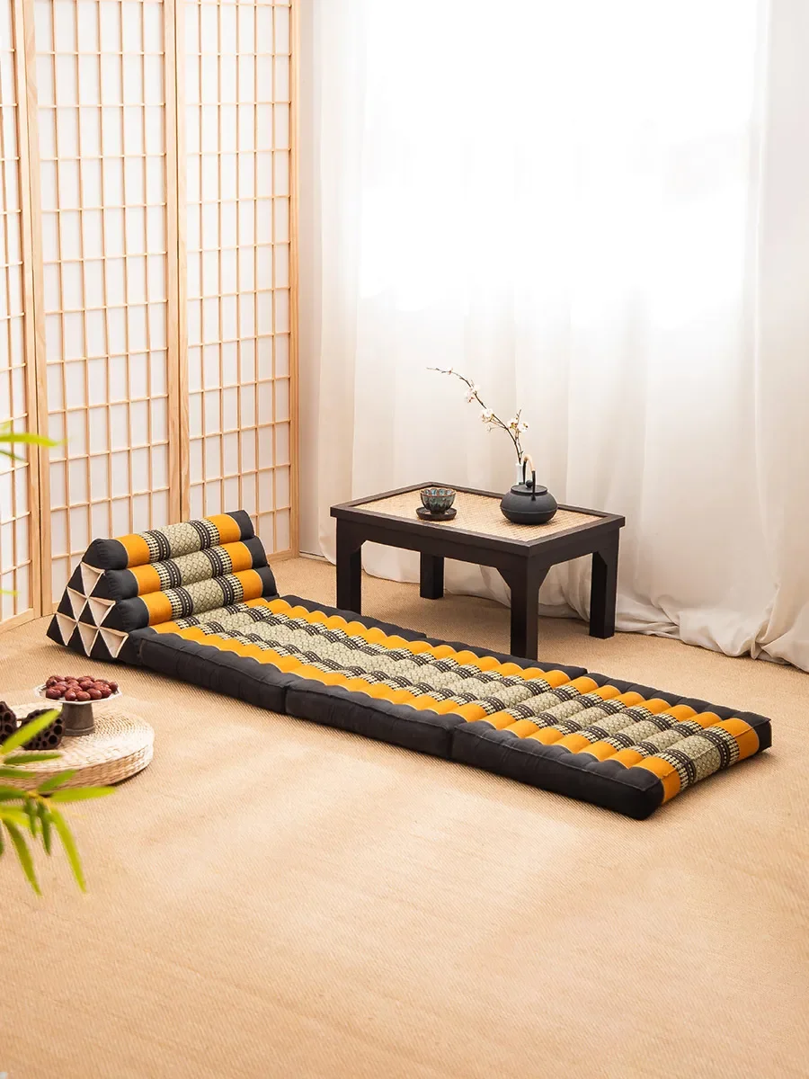 Triangle cushion, seat cushion, backrest integrated folding reclining cushion, sofa large backrest, tatami bay window table