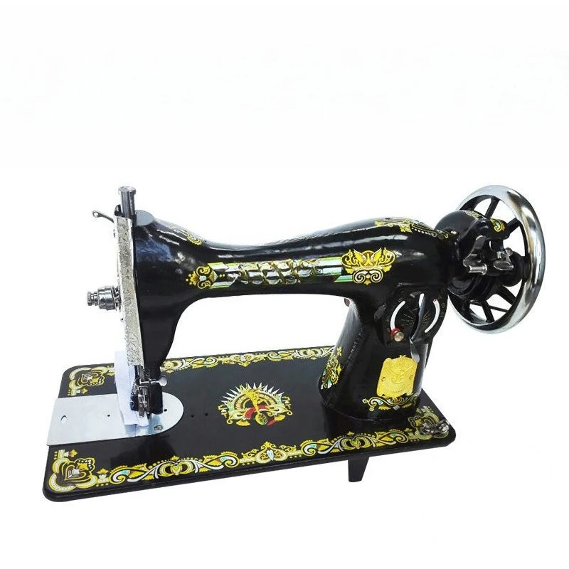 Vintage sewing machine electric household eat thick manual portable desktop pedal