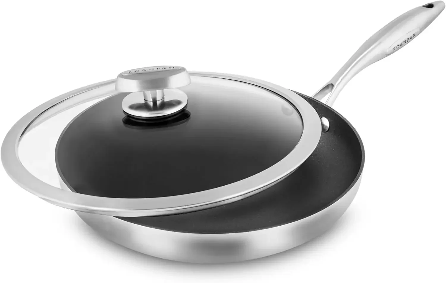 

CX+ 11" Fry Pan with Glass Lid - Stratanium Plus Nonstick - 5-ply Stainless Steel