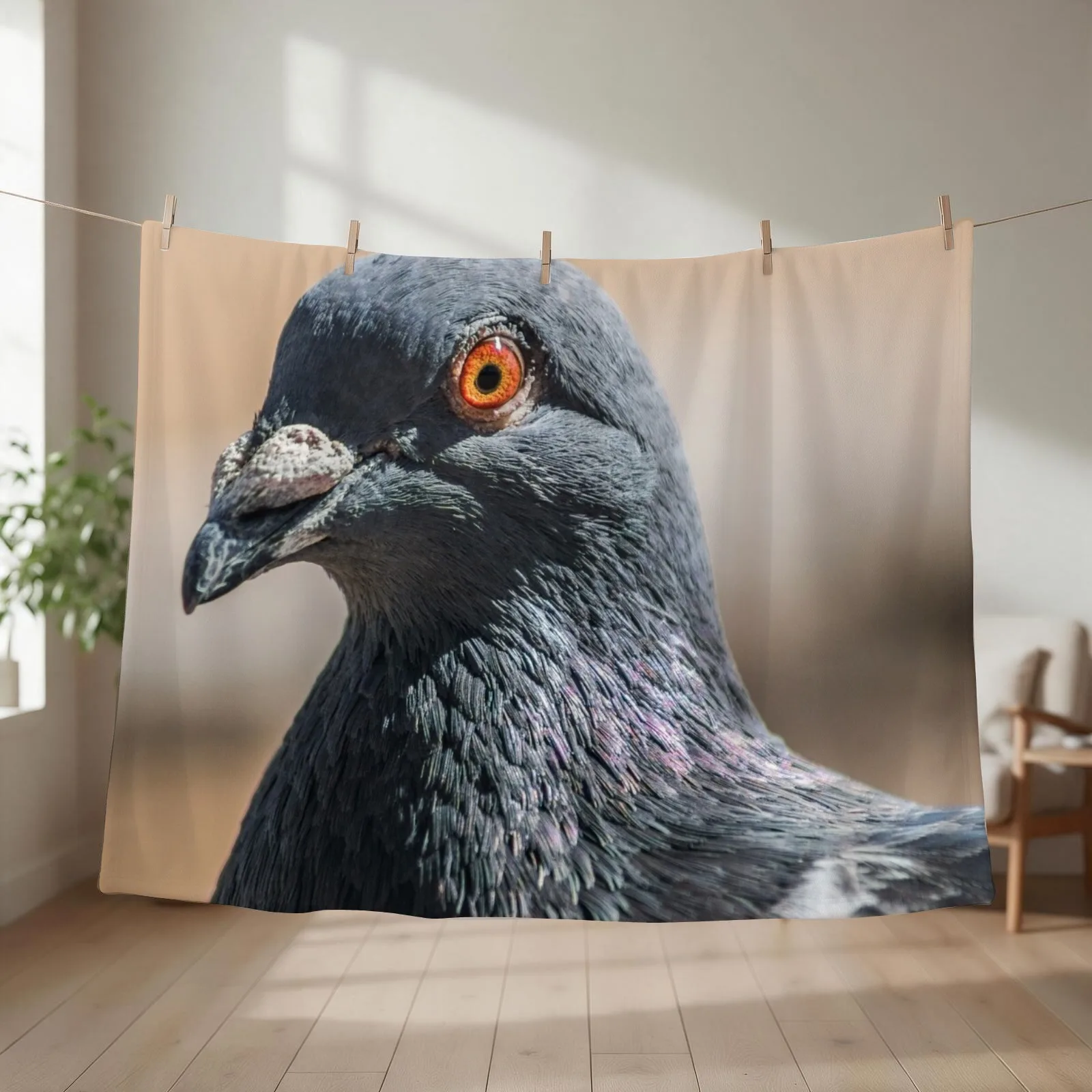 Pigeon Throw Blanket Bed linens Plush Winter beds Decorative Beds Blankets