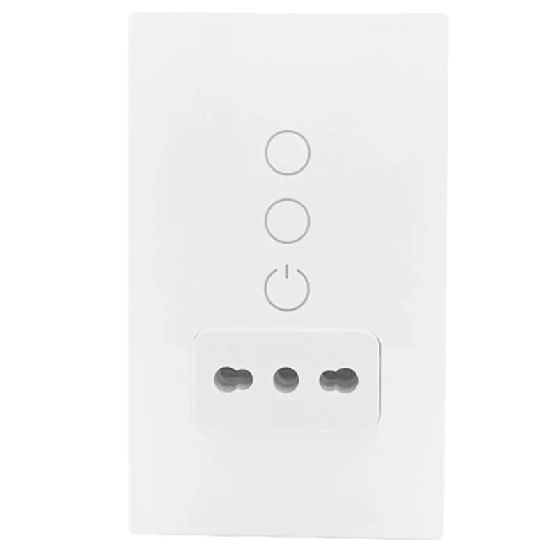 

Tuya Wifi Smart Italy Light Switch Wall Socket Chile Outlet Glass Panel Plug Intelligent Remote For Smartlife-AT30