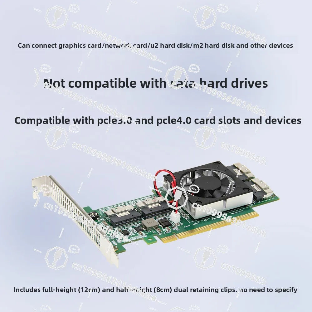 PCIe Expansion Card PLX8749 Free Main Board Split Integrated Compatible Module Graphics Card M.2NvmeSSDU.2 Expansion