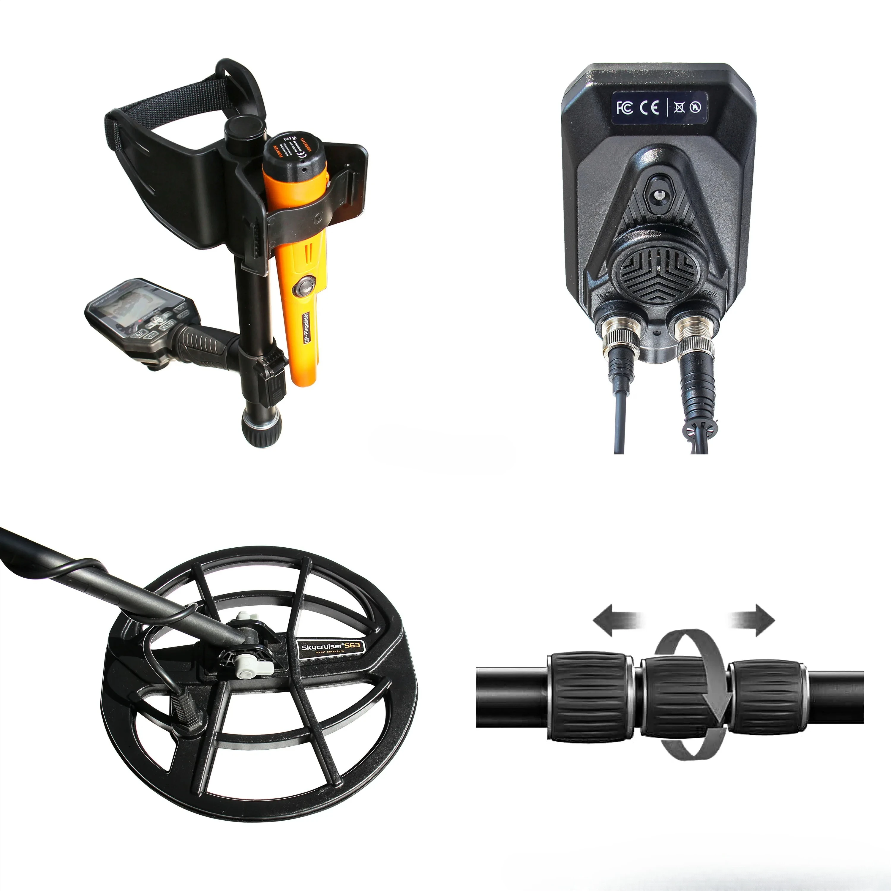 Metal Detector per Adulti Professionale, Metal Detector Pinpoint Impermeabile Oro e Argento, Maggiore Precisione, TIANXUN S63 IP 68