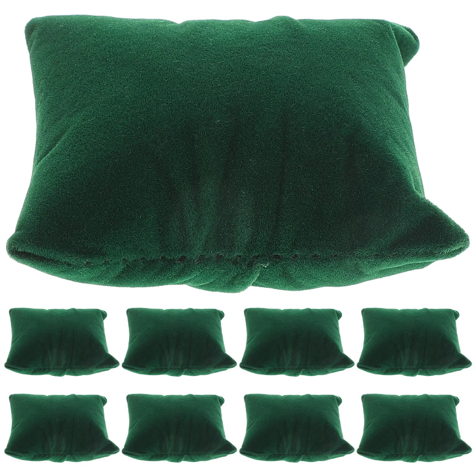 

10Pcs Watch Pillow Box Soft Breathable Fabric Jewelry Display Cushion Bracelet Stand Small Watch Storage Organizer Pillow
