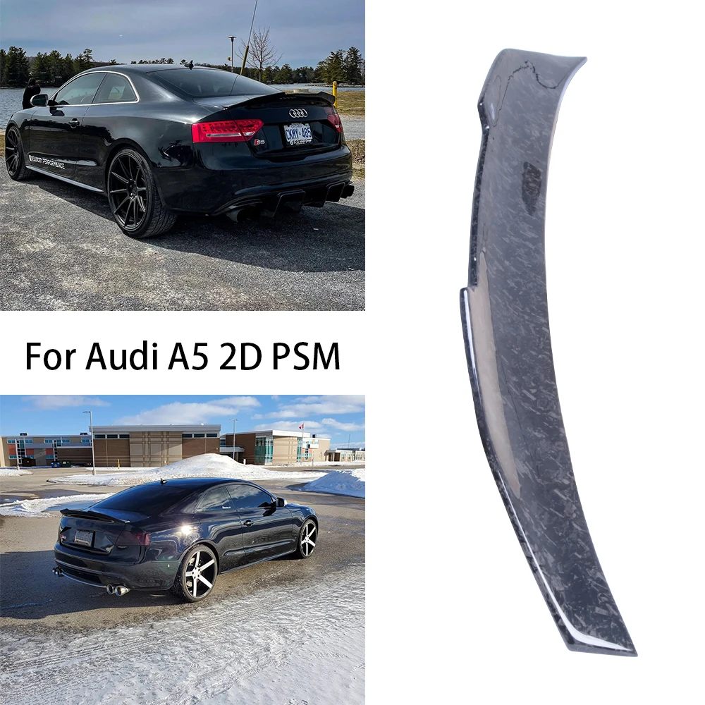 

For AUDI A5 B8 B8.5 2Door Coupe 8T3 PSM Style Forged carbo fiber Rear Spoiler Trunk wing 2007-2017