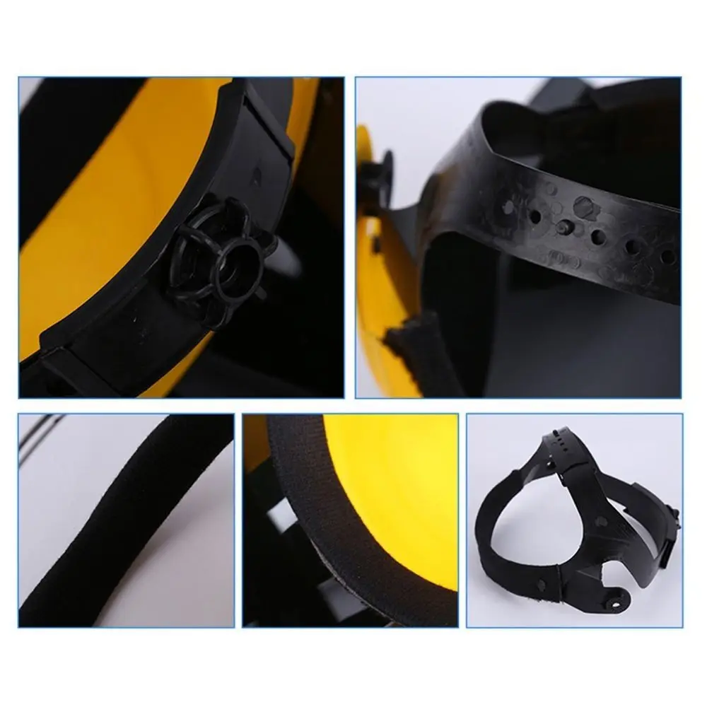 

Safety PC Plastic Welding Helmets Transparent Anti Splash Face Cover 5 Colors Auto Darkening Protective Welder Welding Supplies
