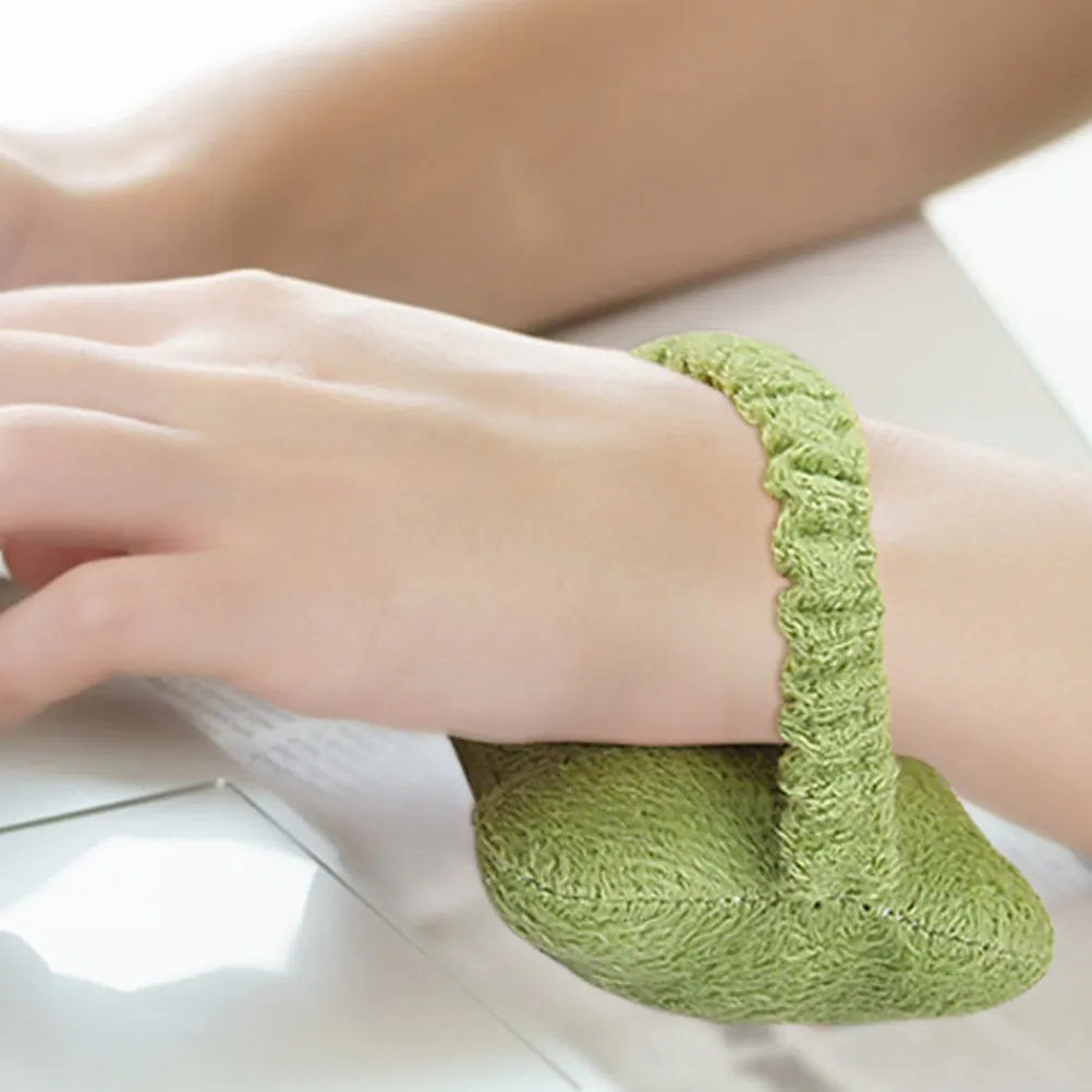 4Pcs Mouse Wrist Support Pillow Compact Comfortable Pad for Computer Desktop Non-Slip Bottom Easy Carry Flannel Cotton Material