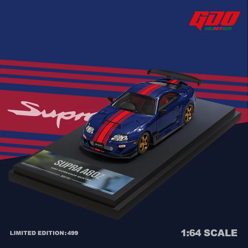 

GDO x TM 1:64 SUPRA A80Z Carbon cap/stripe alloy model