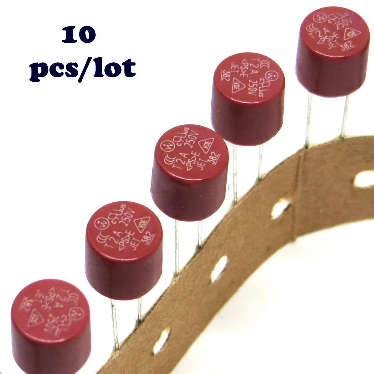 10PCS 382 Time-Lag Cylindrical Fuses Set 0.5A-10A for LCD TV Power Board - Assorted Amp Ratings 382 Fuse Holder Included