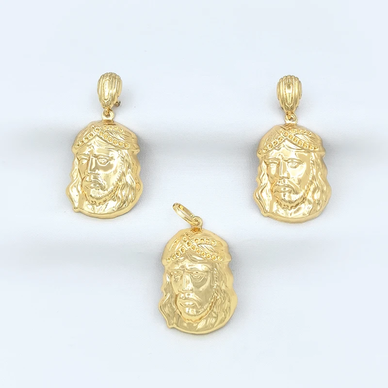 African Necklace Pharaoh Earrings Italian Gold Plated Nigerian Jewelry Set For Wedding Engagement Party Bijoux