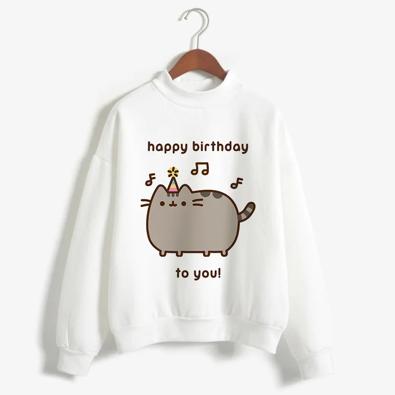 Hot Selling Fluffy Long-sleeved Crew-neck Printed Lazy Cat Hoodie Streetwear Women Streetwear Women Sweatshirt Clothes