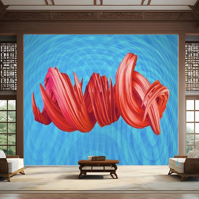 Modern Minimalist Beautiful Abstract And Creative Art Hand-Drawn Color Poster Exhibition Hall Library Wall Decoration Mural