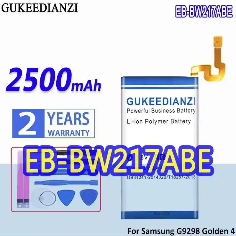 

Mobile Phone Battery Premium Replacement EB-BW217ABE For Samsung Galaxy Golden 4 Golden4 G9298 SM-W2017 SMW2017 Safe 2500Mah