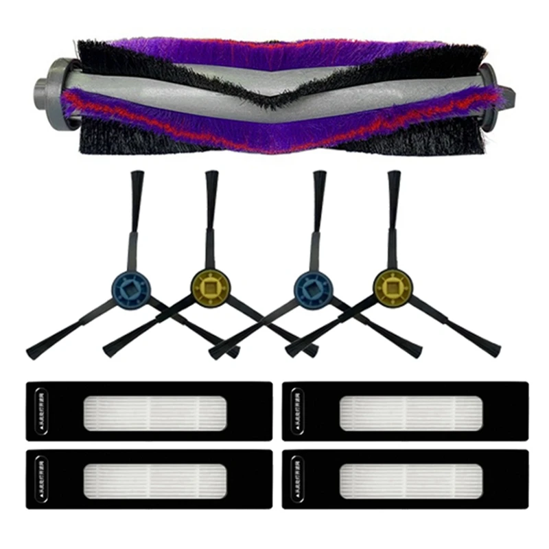ملحقات استبدال فلتر Hepa للمكنسة الكهربائية الآلية ، الأسطوانة الرئيسية والفرشاة الجانبية
