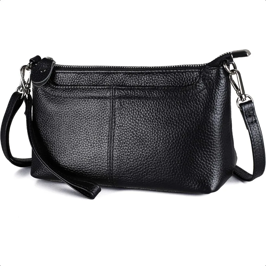 

befen Genuine Leather Wristlet Clutch Wallet Purses Small Crossbody Bags for Women with RFID Blocking Card Slots