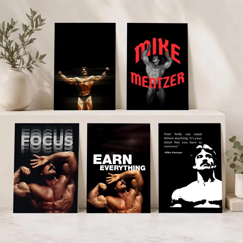 Epic Bodybuilding M-Mike Mentzer Poster Indoor & Outdoor Wall Decor for Young Collectors
