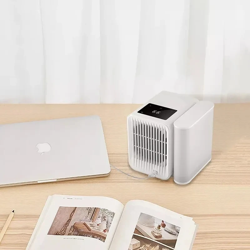 New 3 In 1 Mini Air Conditioner Water Cooling Fan Touch Screen Timing Artic Cooler Humidifier Portable Desktop Fan