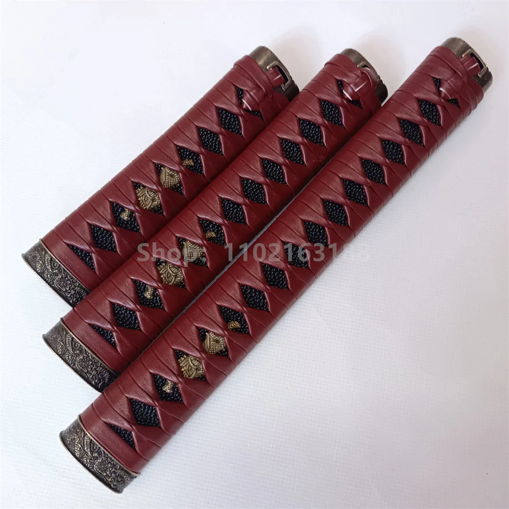 15/20/26cm Tsuka Handle Hilt Alloy Fuchi Kashira Menuki Japanese Real Japan Samurai Ninja Tanto Wakizashi Katana Sword Fittings