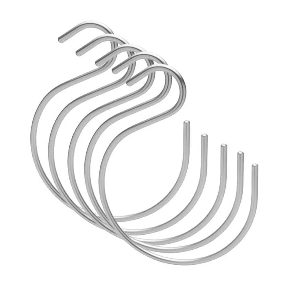 Versatile Metal Hanging Hooks Space-Saving Cap Organizer S-Shape Hook Hat Storage Closet Organizer Hooks Home Organization