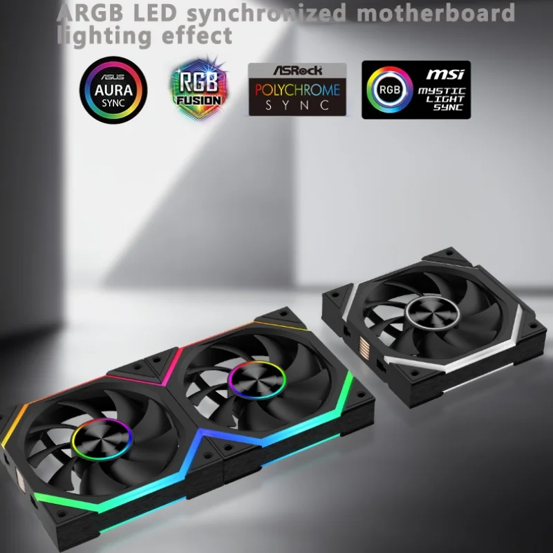 ICE Whale WX-3 Wireless Splicing Fan ARGB Air-Cooled Cooling Accessories 1600RPM 12CM Chassis Fan image 5