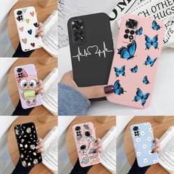 For Redmi Note 11 11S 4G Note11 Pro Case Colorful Face Heart Soft TPU Fundas Shockproof Bumper Phone Cover For Redmi Note 11Pro