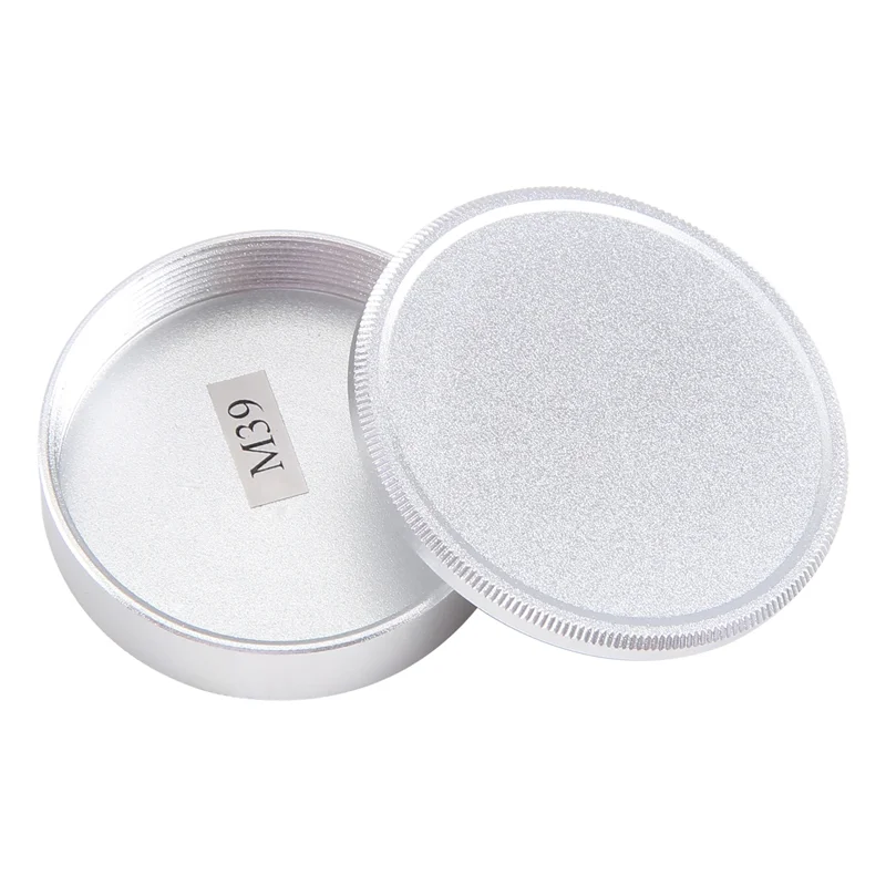 B24B Metal Body Cap And Lens Rear Cap Set For M39 Ltm Lsm Leica Screw Mount Mcm39s