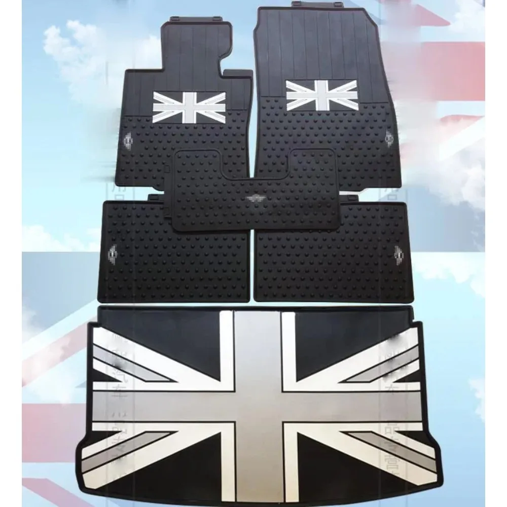 

Special Rubber Car Floor Mats+boot Mats for Mini PACEMAN Countryman Cooper S Fun One R60 No Odor Waterproof Trunk Carpets R61